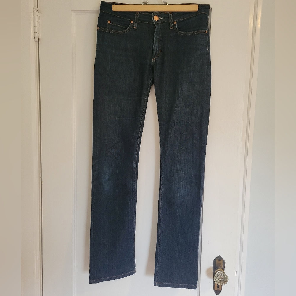 Acne Studios Womens Hex Low Rise Slim Straight Jeans